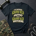 Rather Move Text T-Shirt