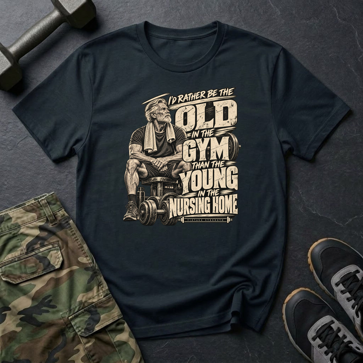 Oldest In The Gym Vintage T-Shirt