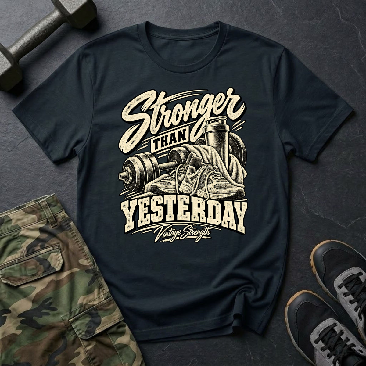 Stronger Than Yesterday Vintage T-Shirt