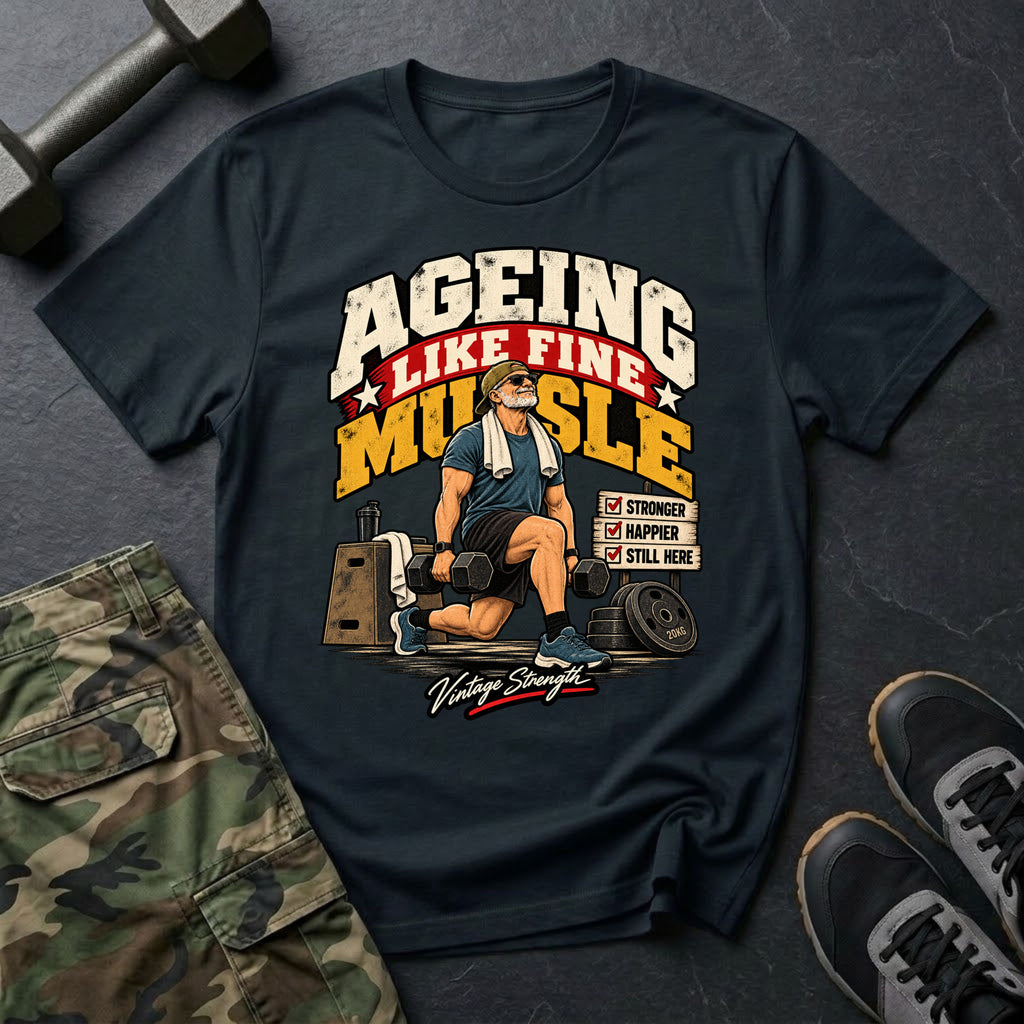 Aging Like Fine Muscle T-Shirt