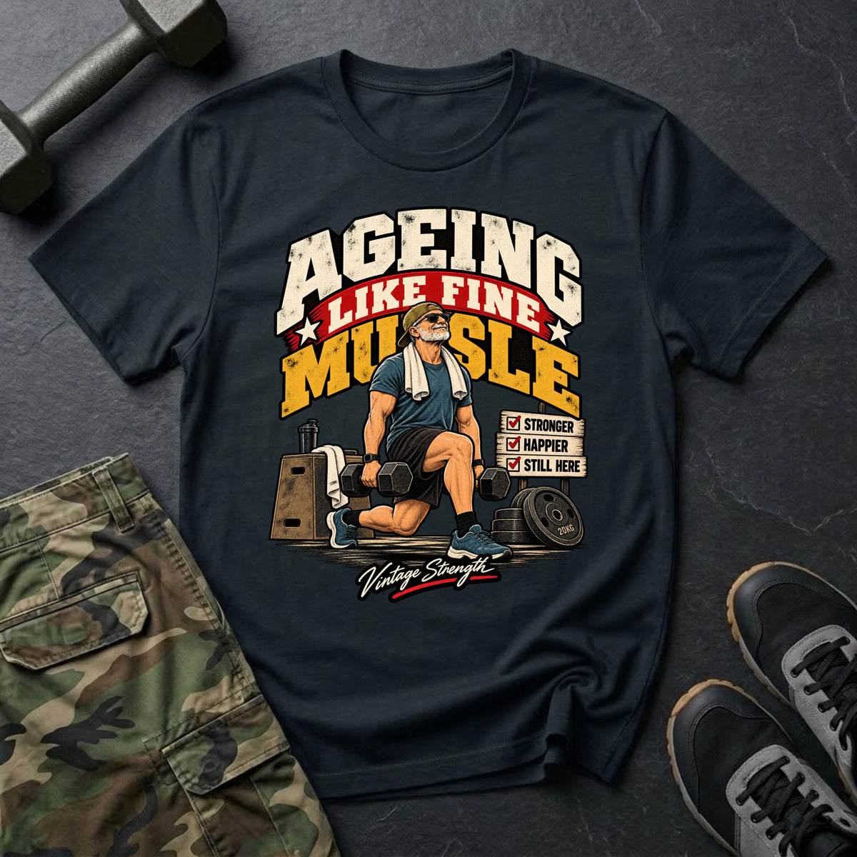 Aging Like Fine Muscle T-Shirt