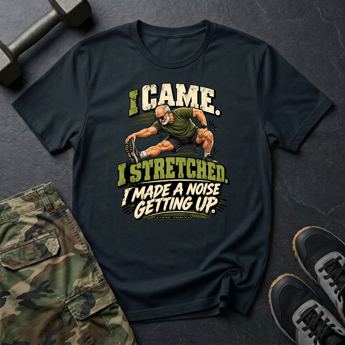 Stretching Comic T-Shirt