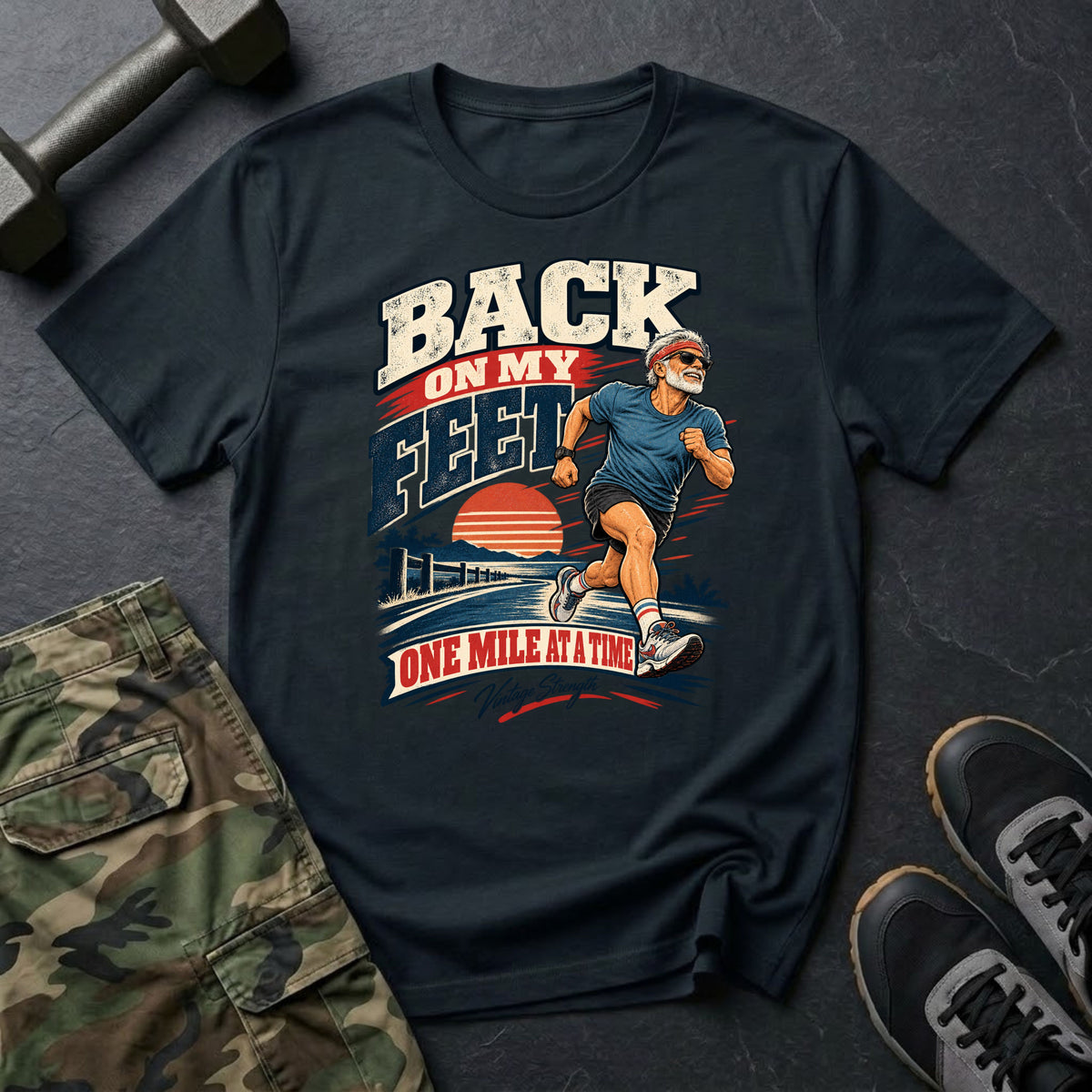 1 Mile At A Time T-Shirt