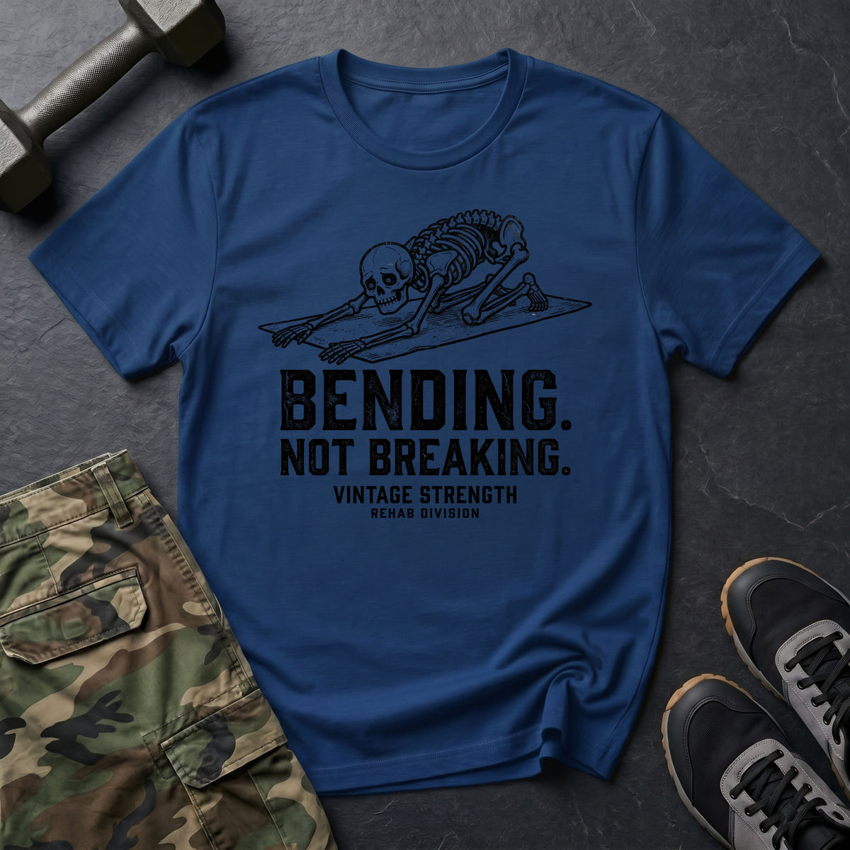 Skeleton Bending Not Breaking T-Shirt