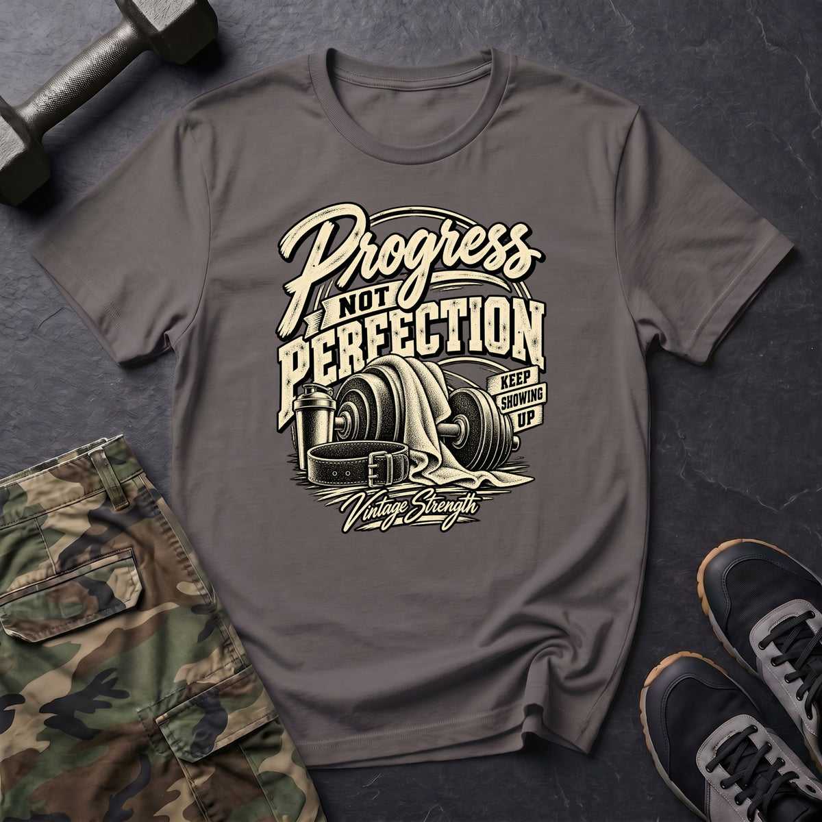 Progress Not Perfection - Keep Showing Up T-Shirt