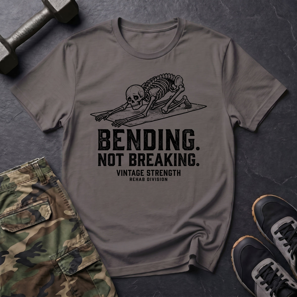Skeleton Bending Not Breaking T-Shirt