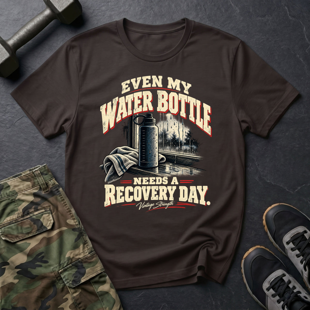Waterbottle Recovery White T-Shirt