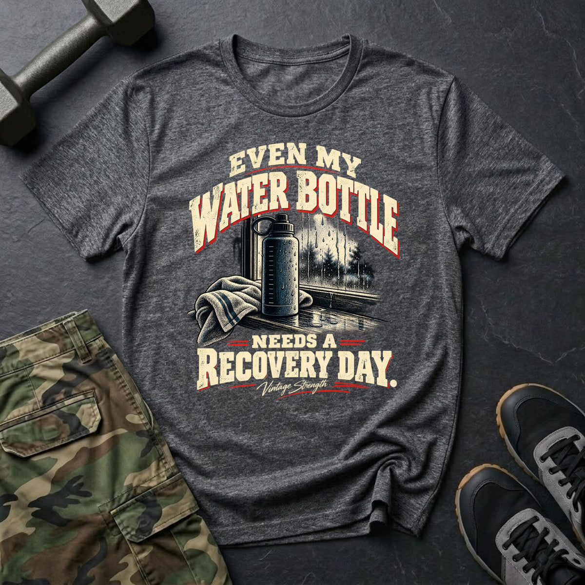 Waterbottle Recovery White T-Shirt