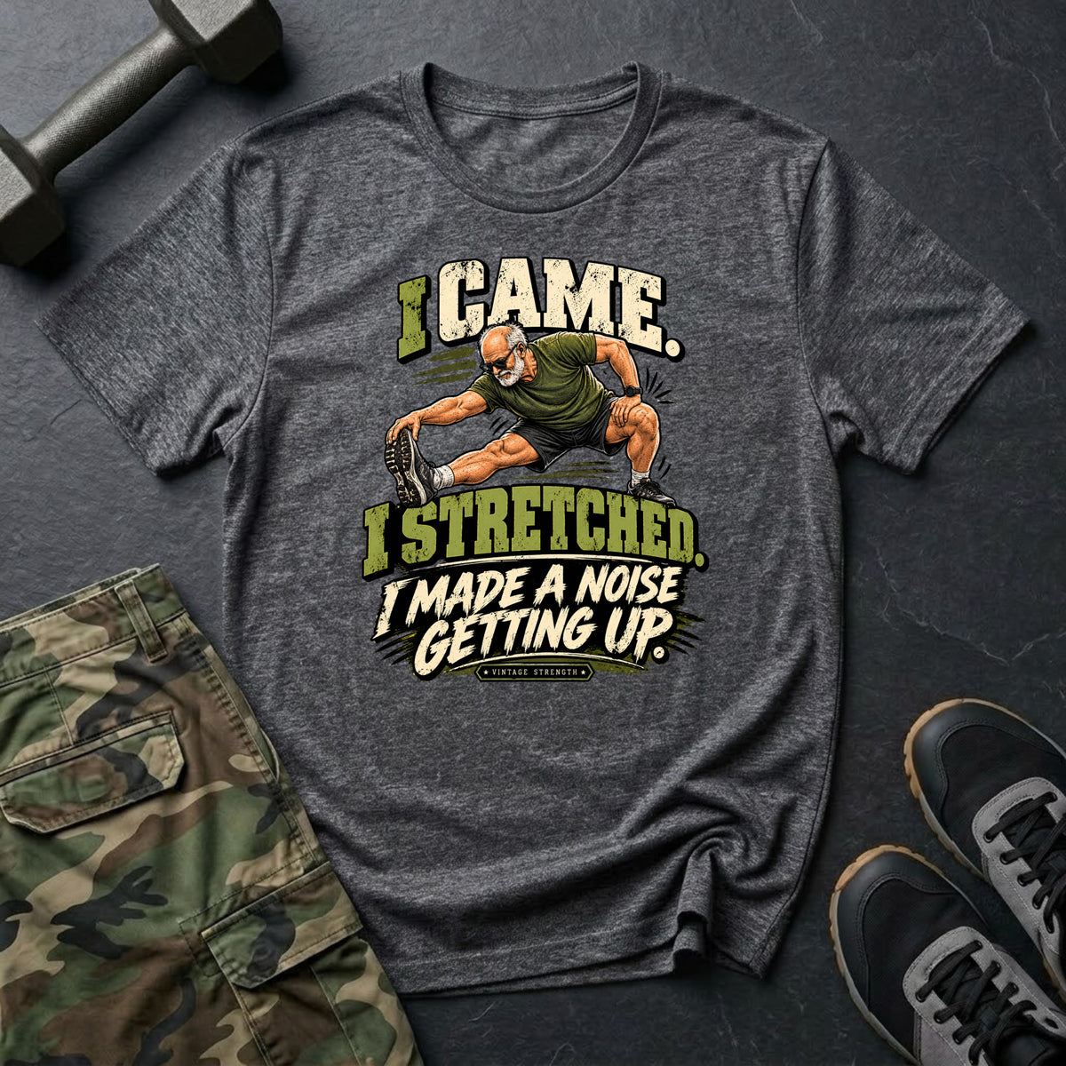 Stretching Comic T-Shirt