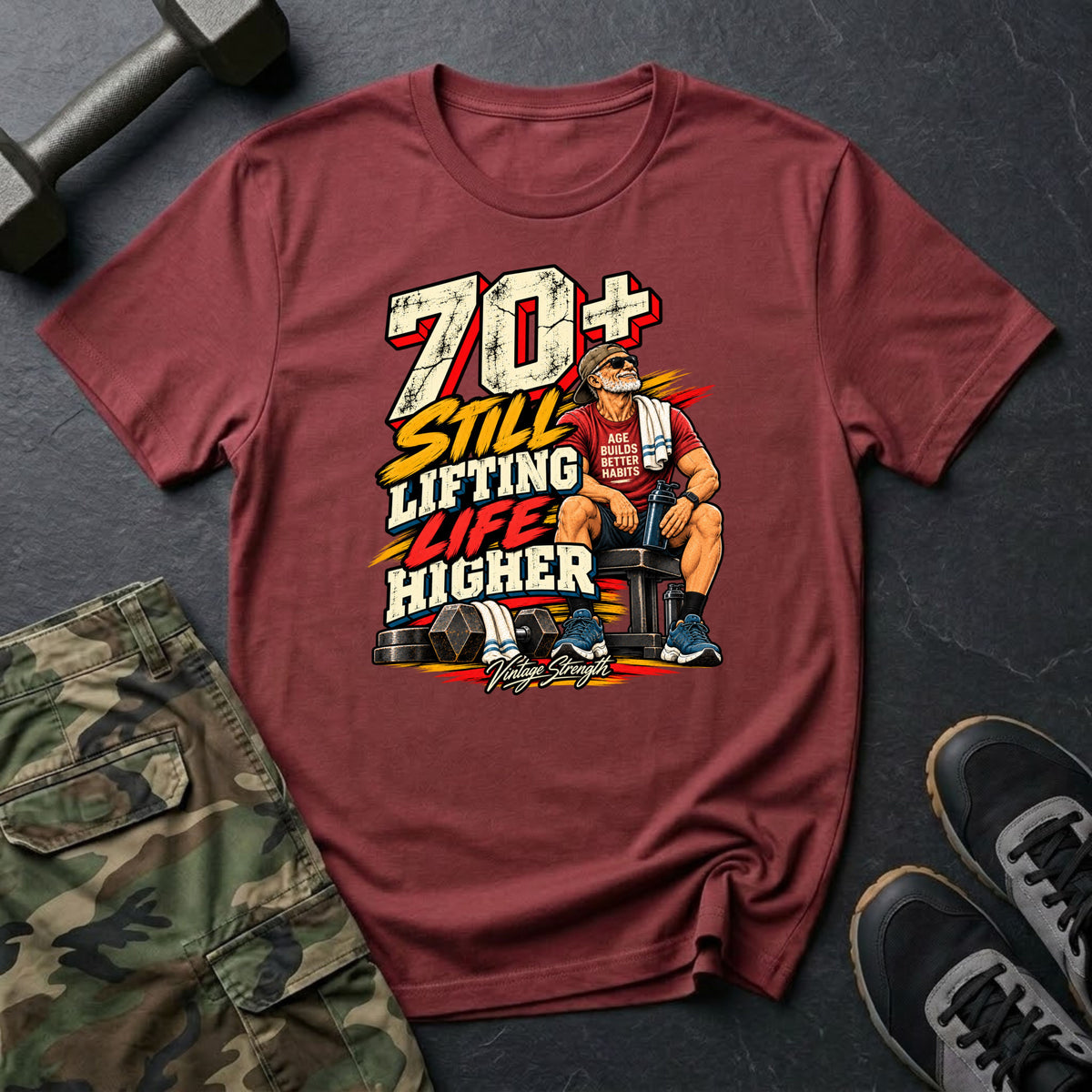 70+ Still Lifting T-Shirt