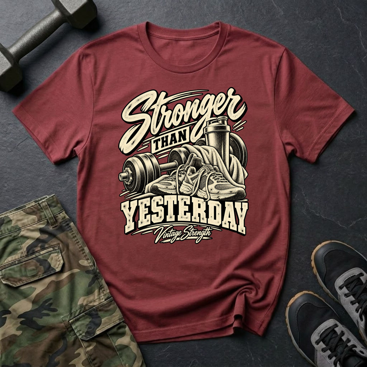 Stronger Than Yesterday Vintage T-Shirt