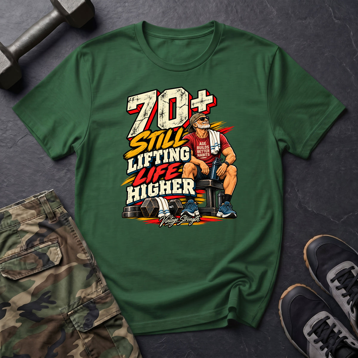 70+ Still Lifting T-Shirt