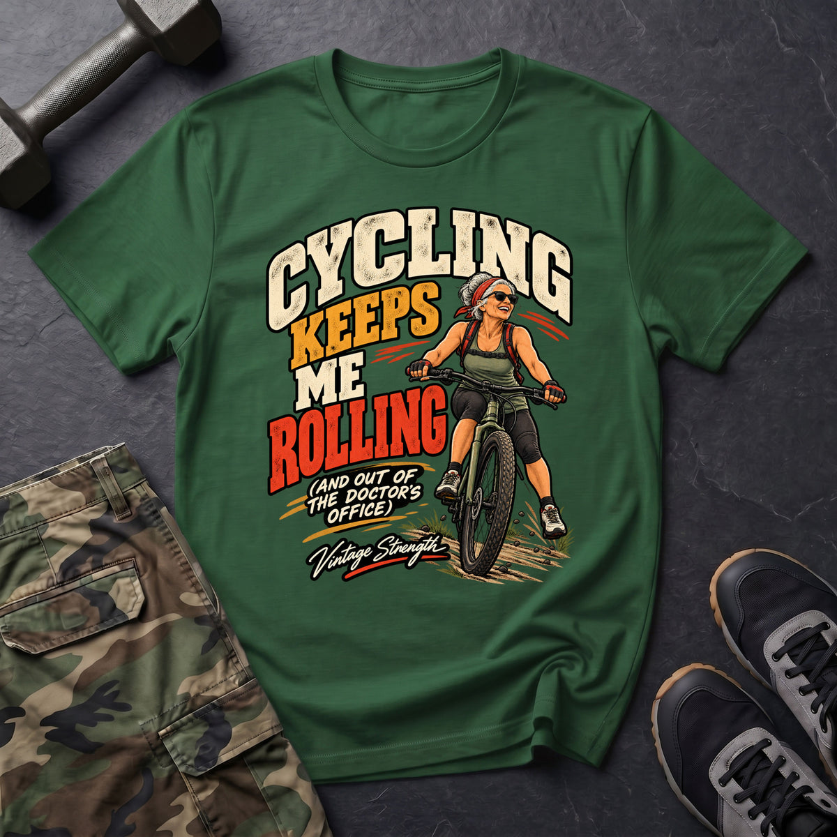 Cycling Keeps Rolling T-Shirt