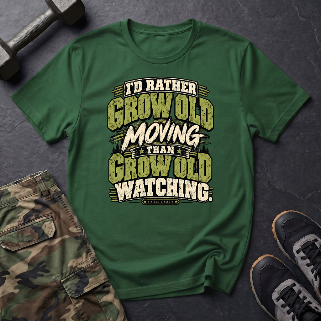 Rather Move Text T-Shirt