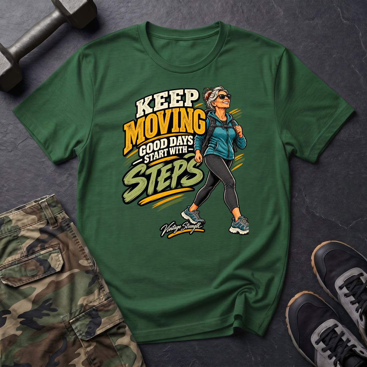 Days Start With Steps T-Shirt