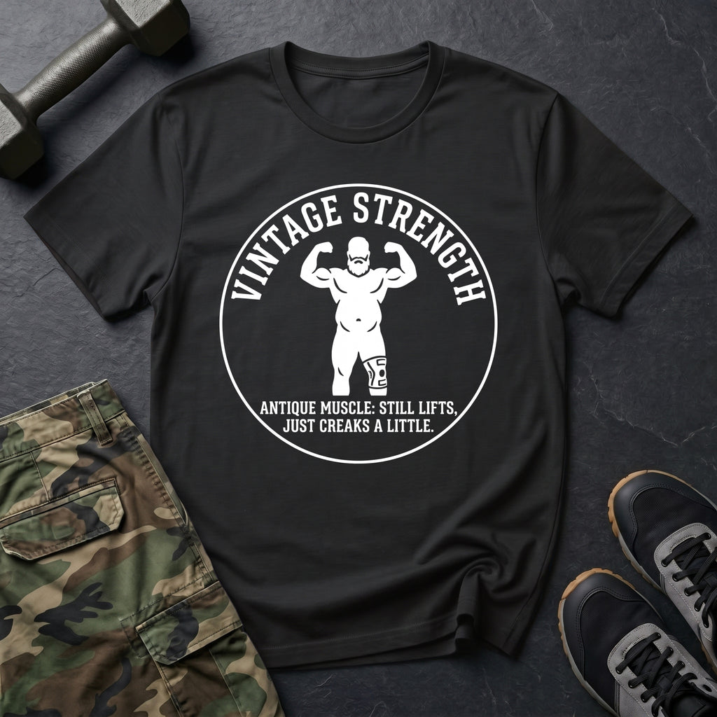 Old Man Double Bicep - T-Shirt
