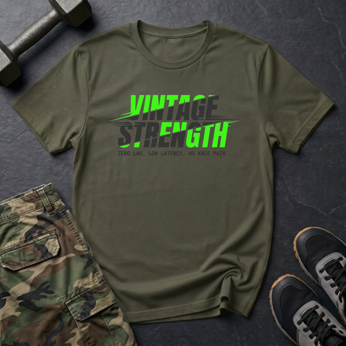 Green/Grey Low Latency - T-Shirt