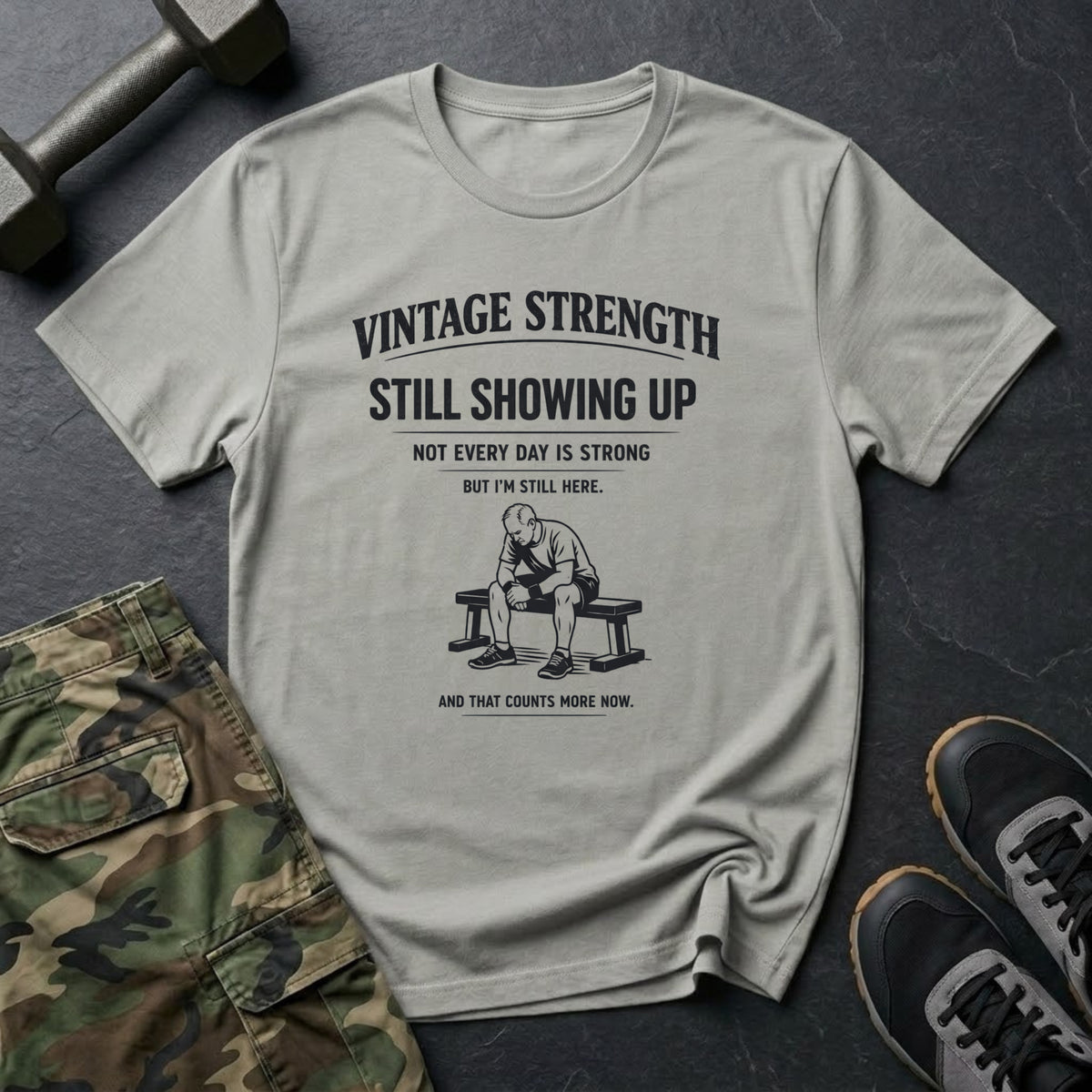 Still showing up, still here - T-Shirt
