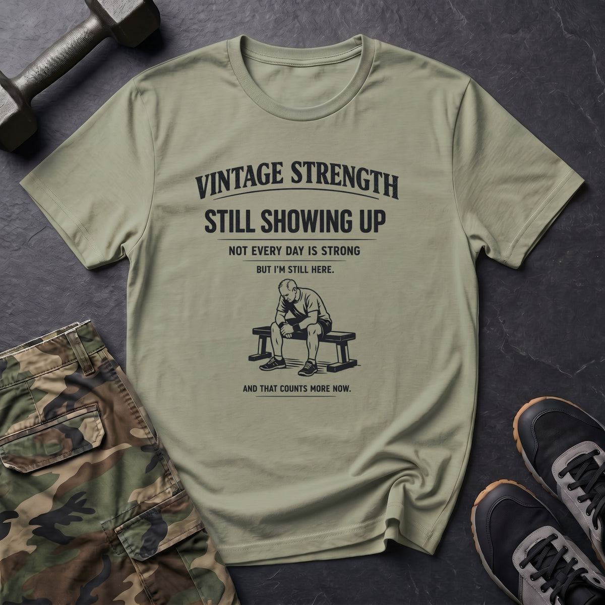 Still showing up, still here - T-Shirt