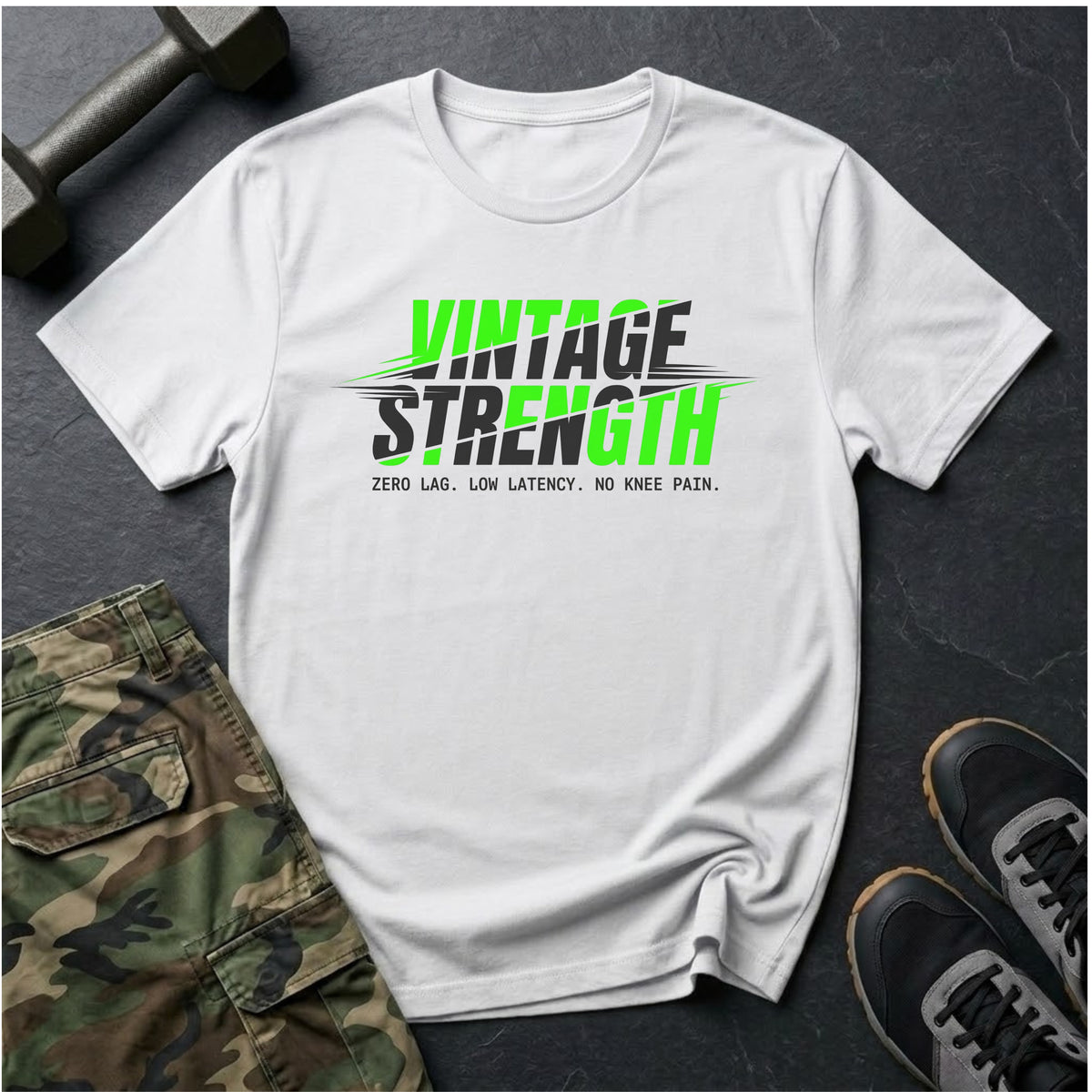 Green/Grey Low Latency - T-Shirt