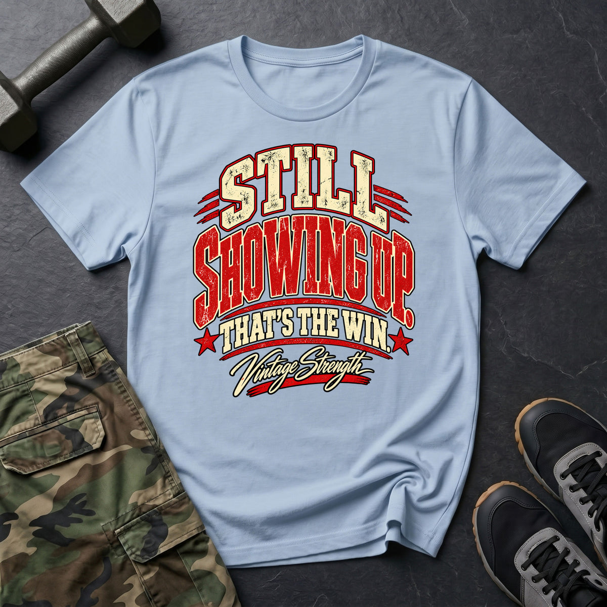 Showing Up Win Red T-Shirt