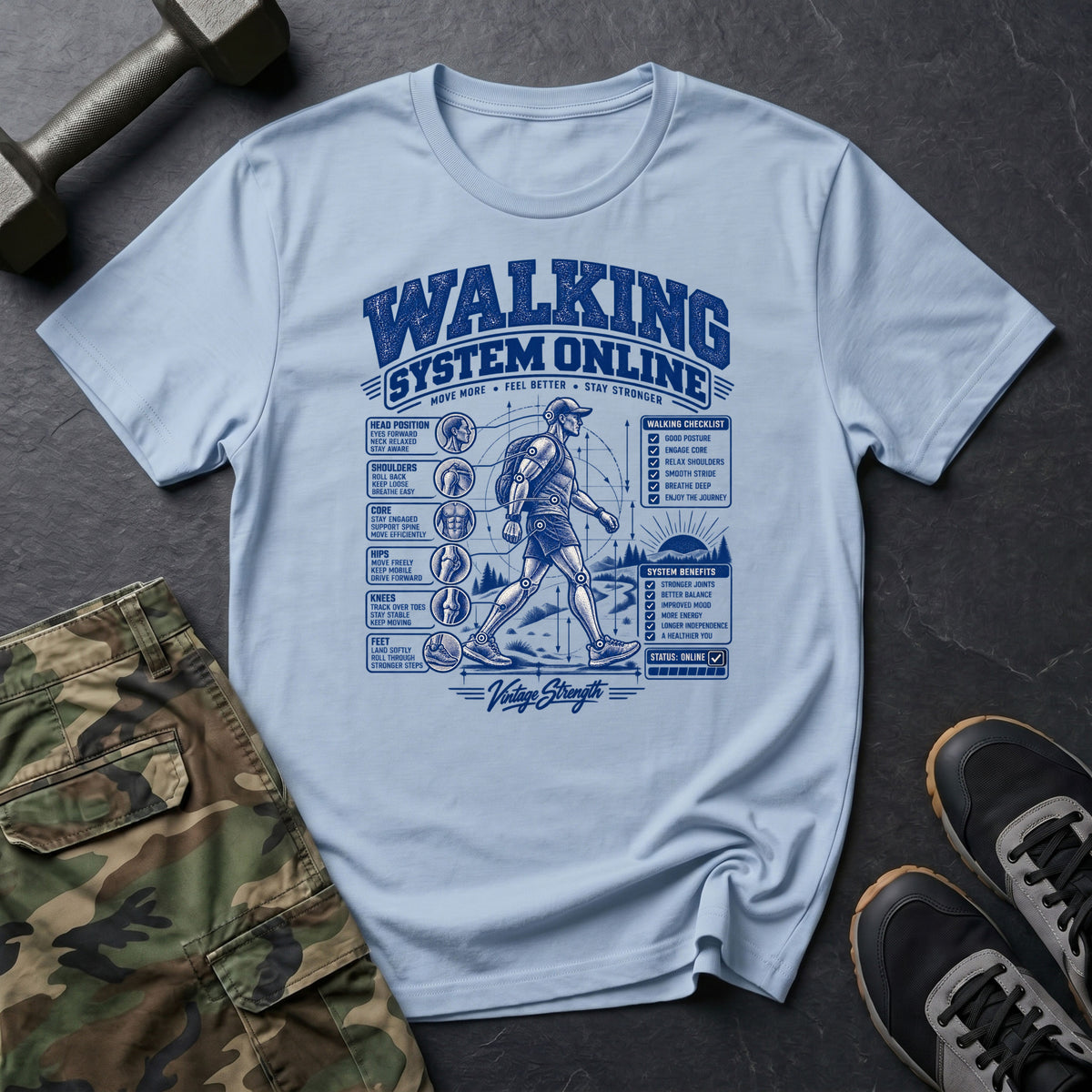 Walking System Online T-Shirt