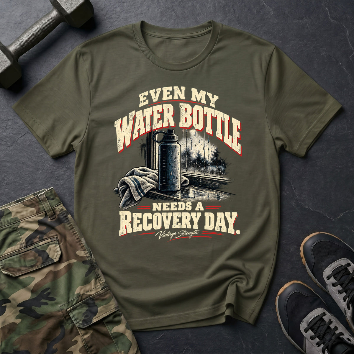 Waterbottle Recovery White T-Shirt
