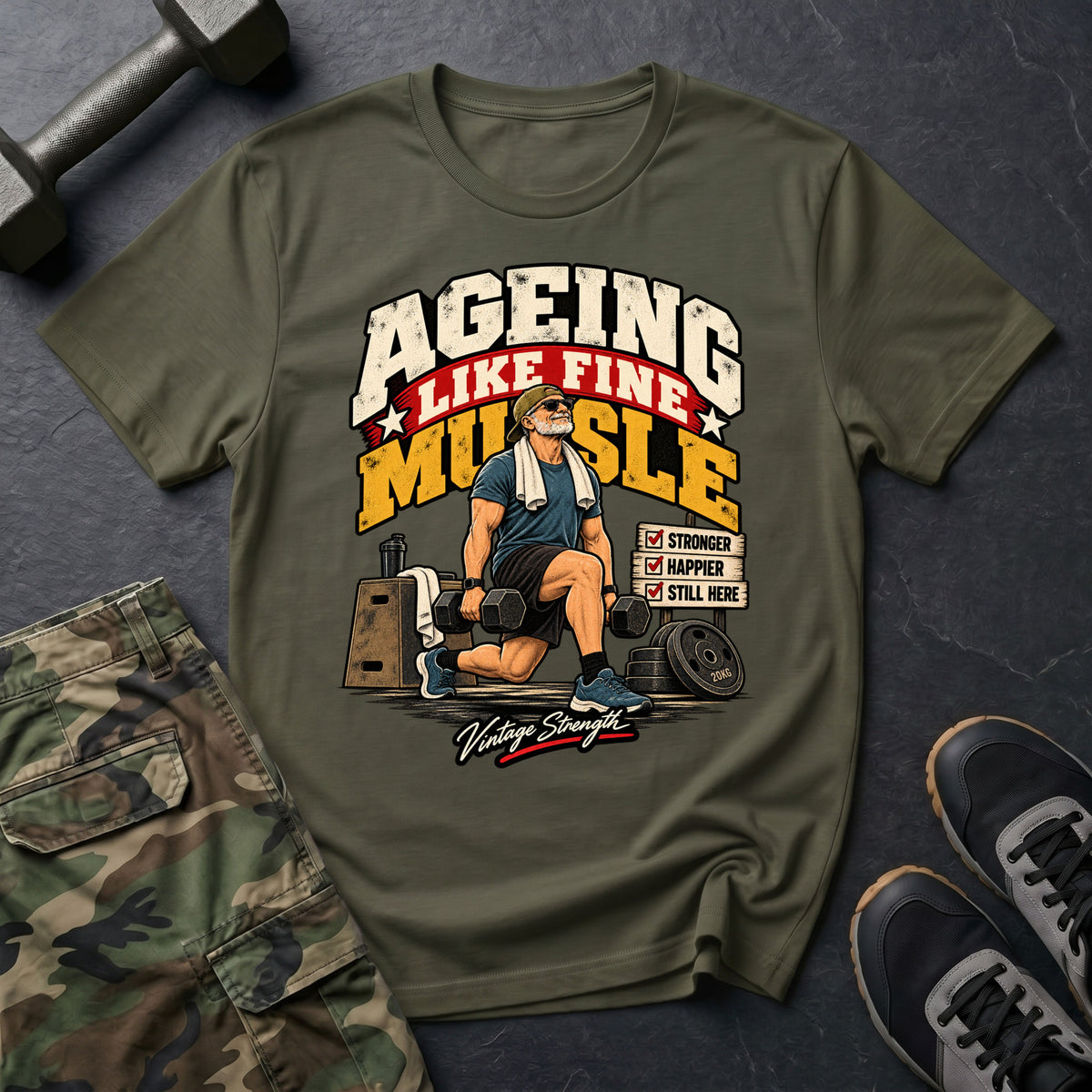 Aging Like Fine Muscle T-Shirt