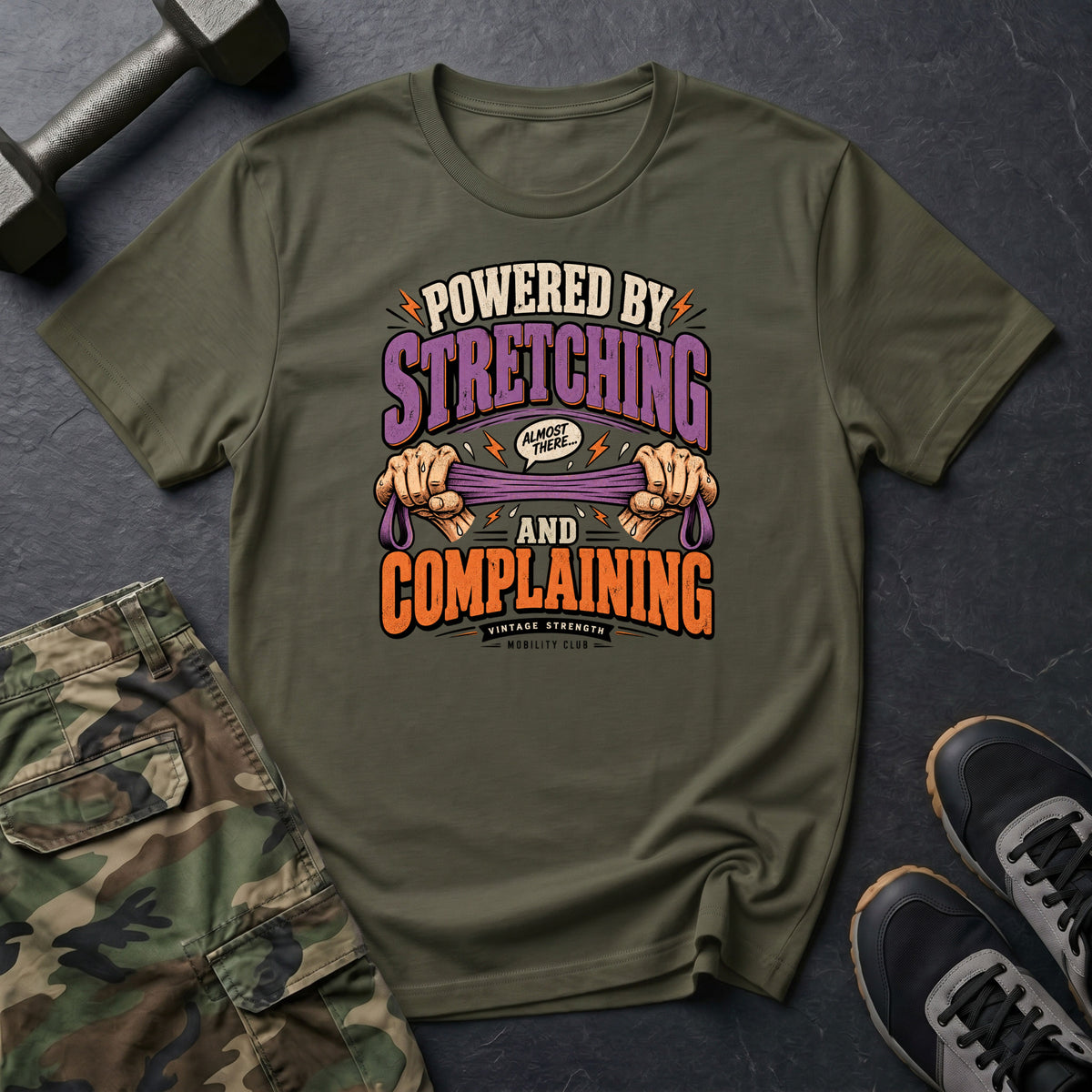 Powered By Stretching T-Shirt