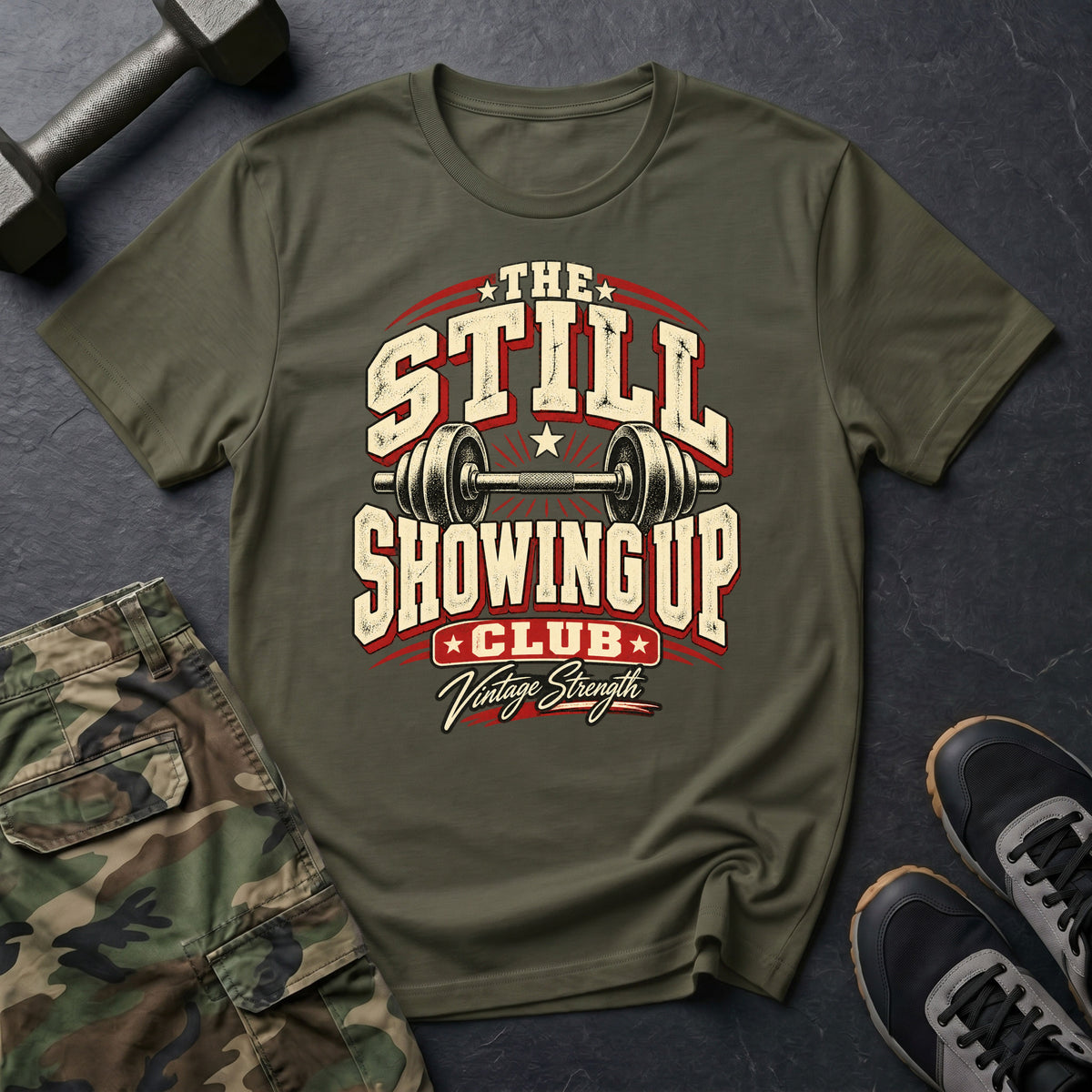 Showing Up Win White T-Shirt