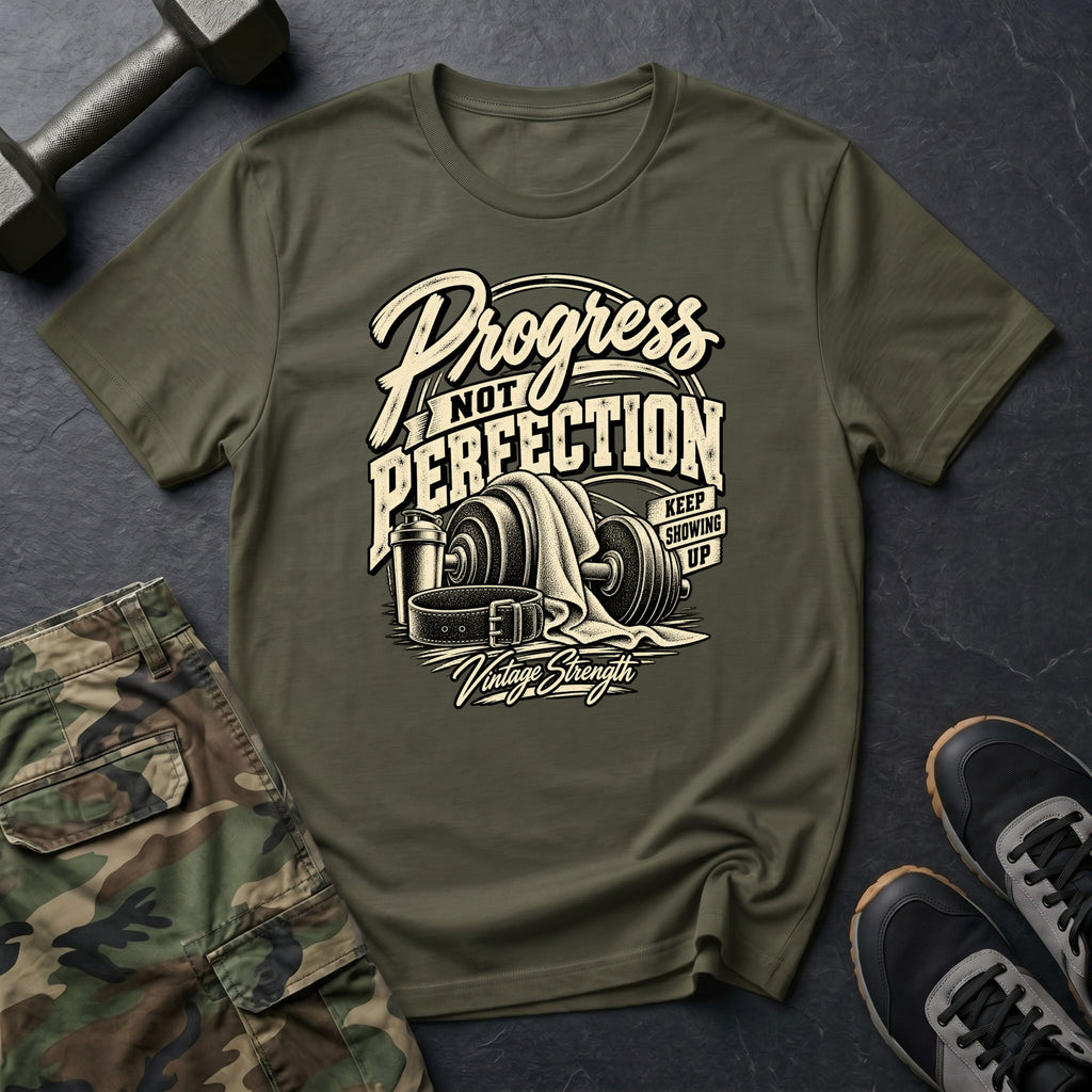 Progress Not Perfection - Keep Showing Up T-Shirt