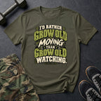 Rather Move Text T-Shirt