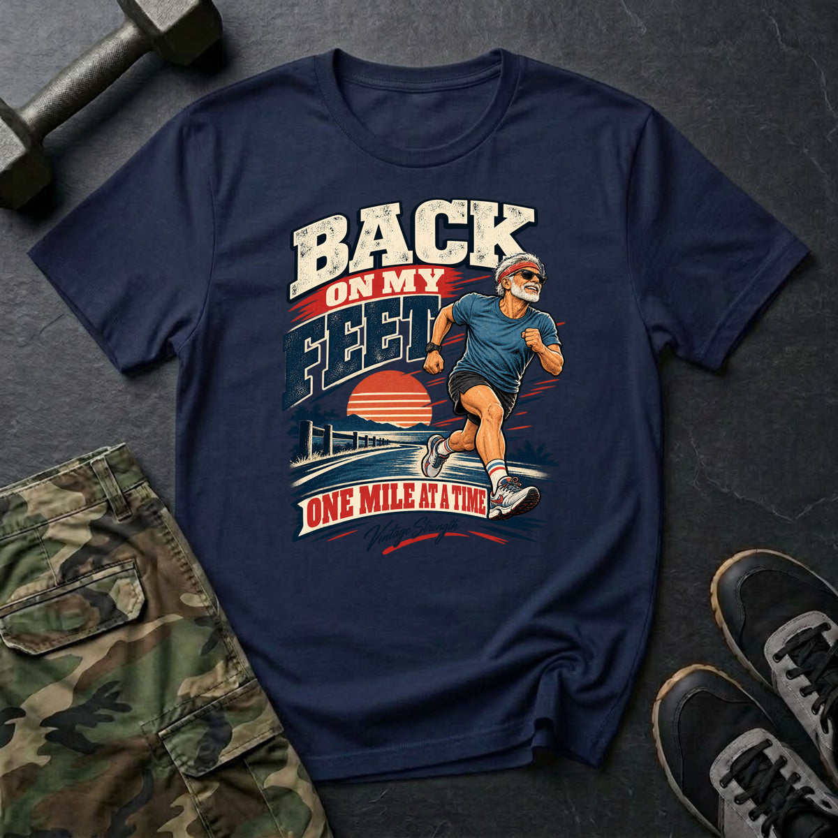 1 Mile At A Time T-Shirt