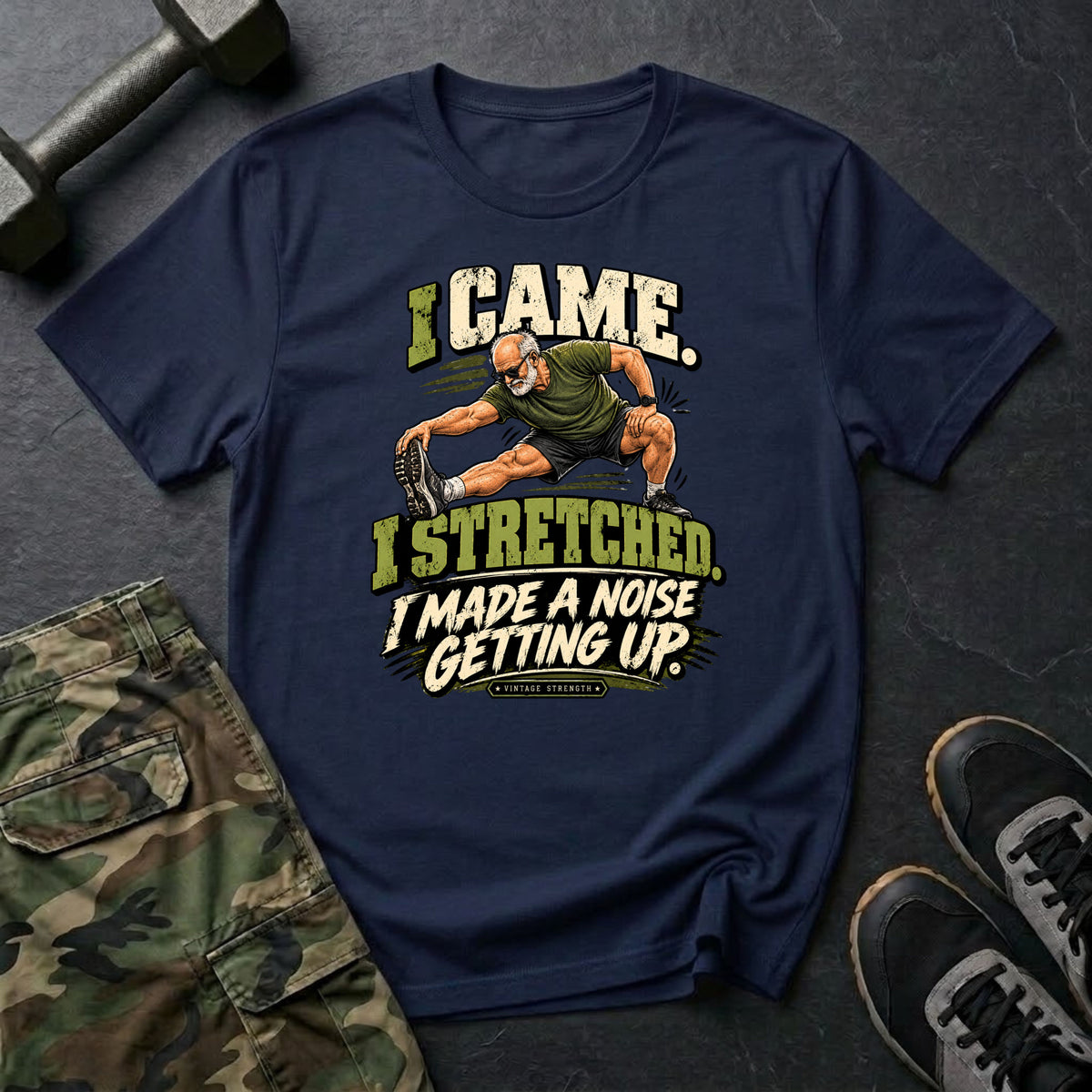 Stretching Comic T-Shirt