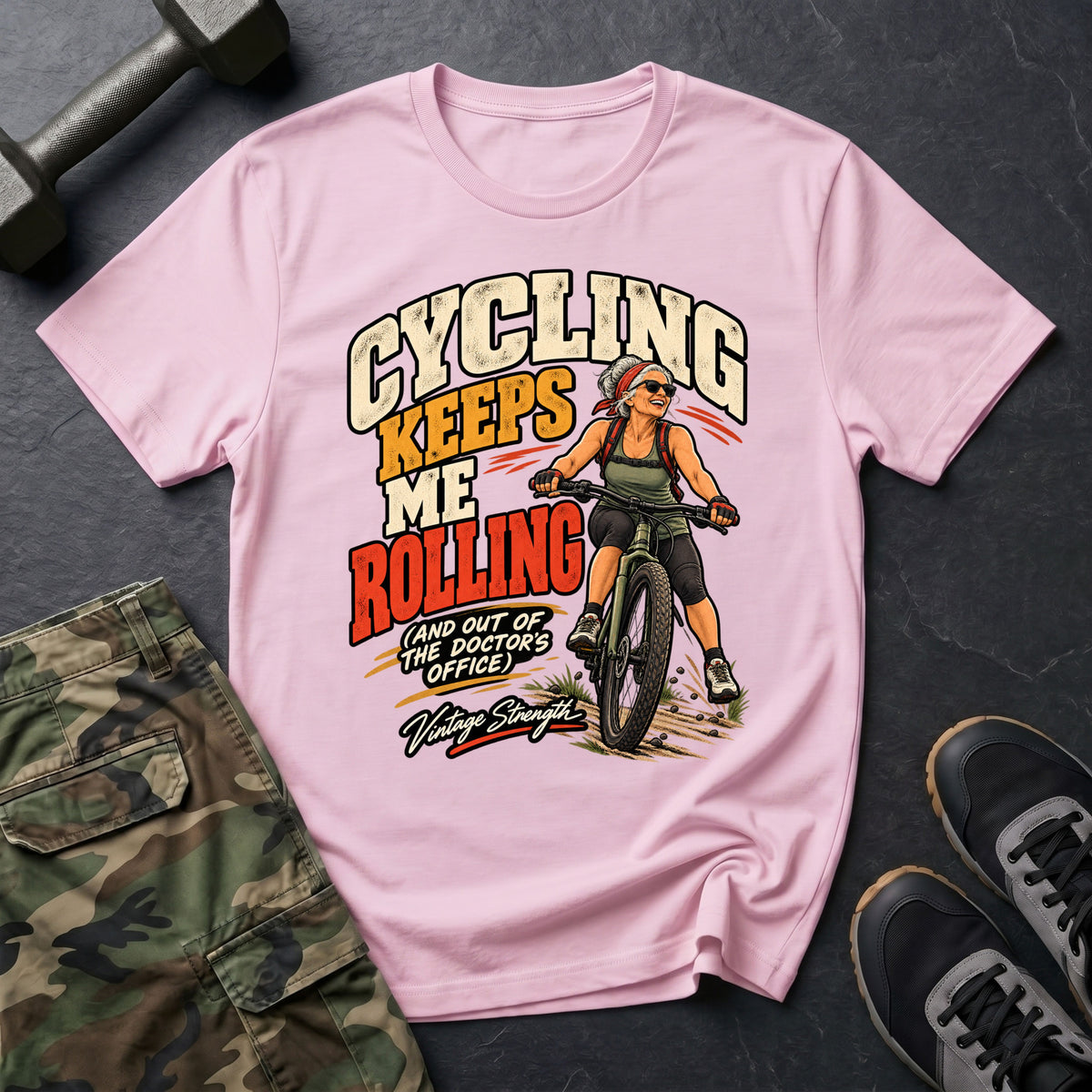 Cycling Keeps Rolling T-Shirt