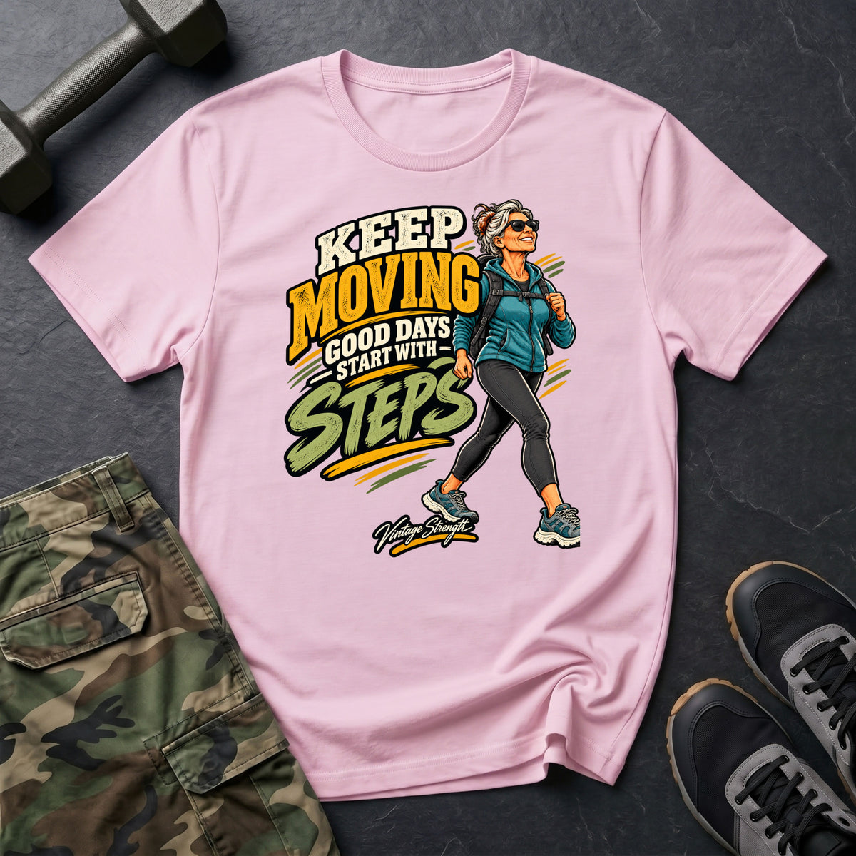 Days Start With Steps T-Shirt