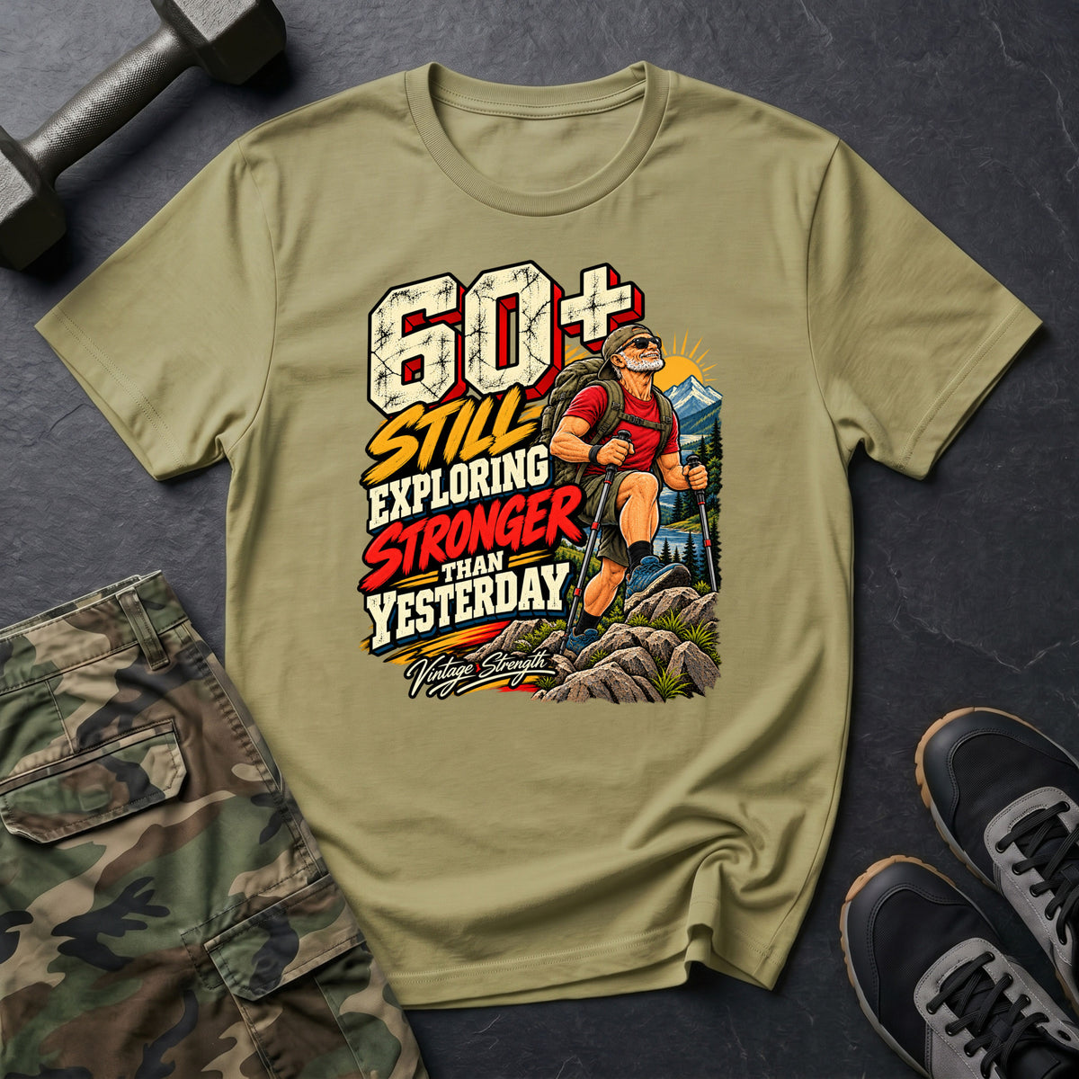 60+ Still Exploring T-Shirt