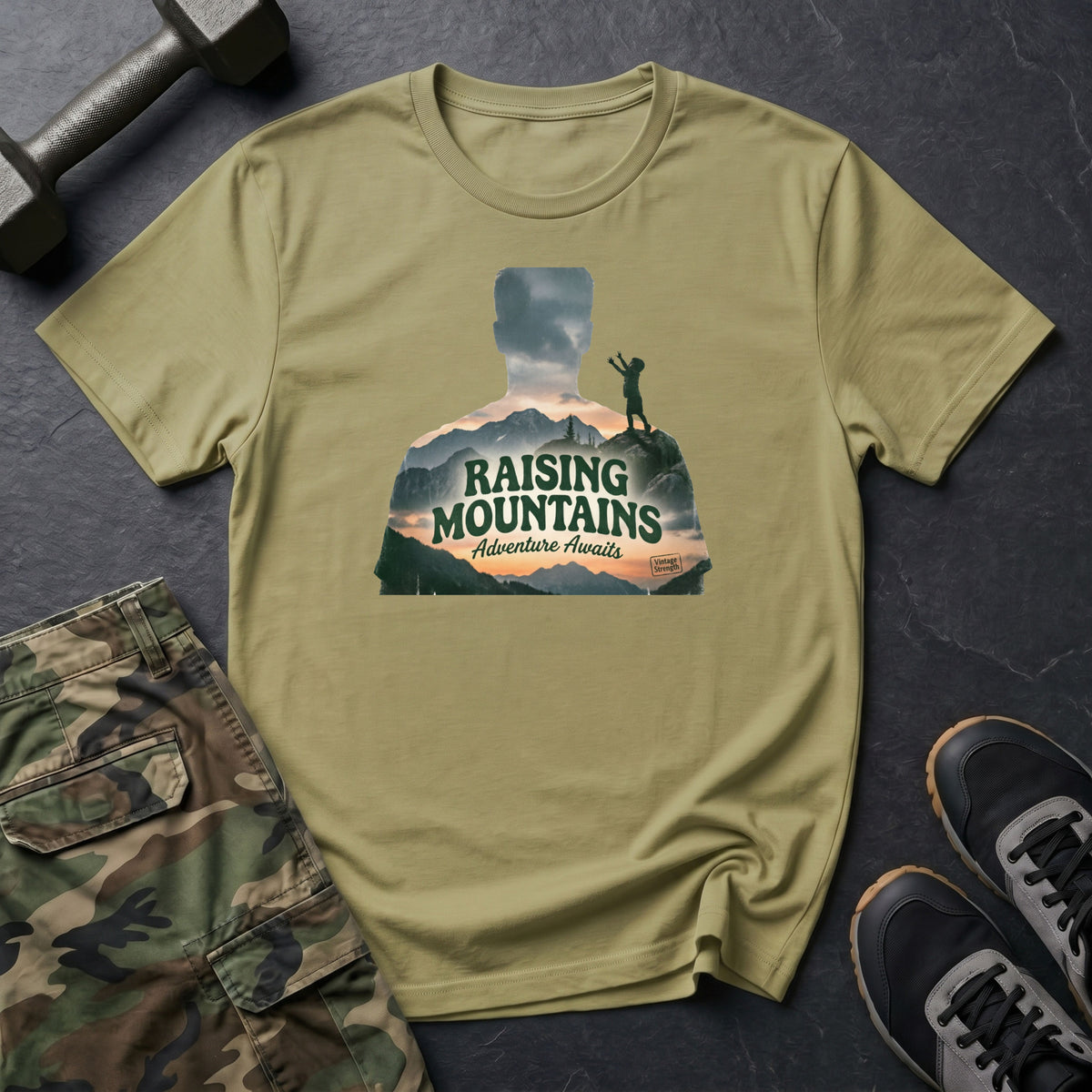 Dad - Raising Mountains T-Shirt