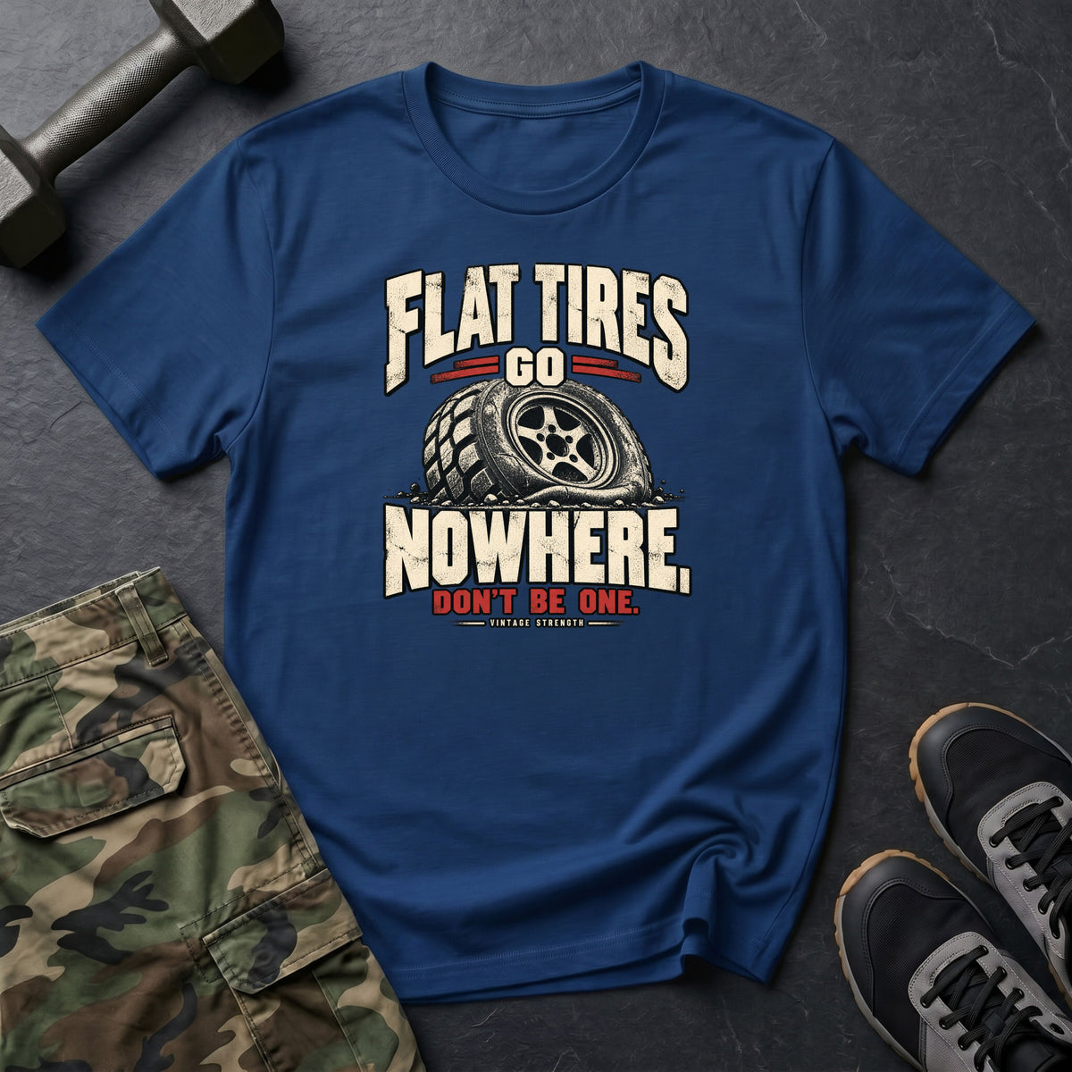 Flat Tires Go Nowhere T-Shirt