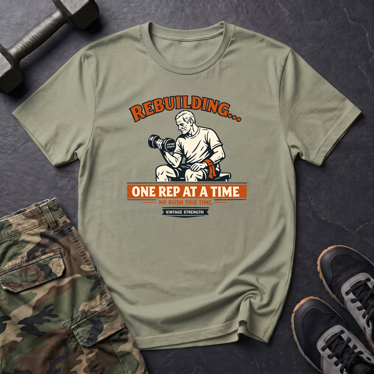 Rebuilding, one rep at a time - T-Shirt