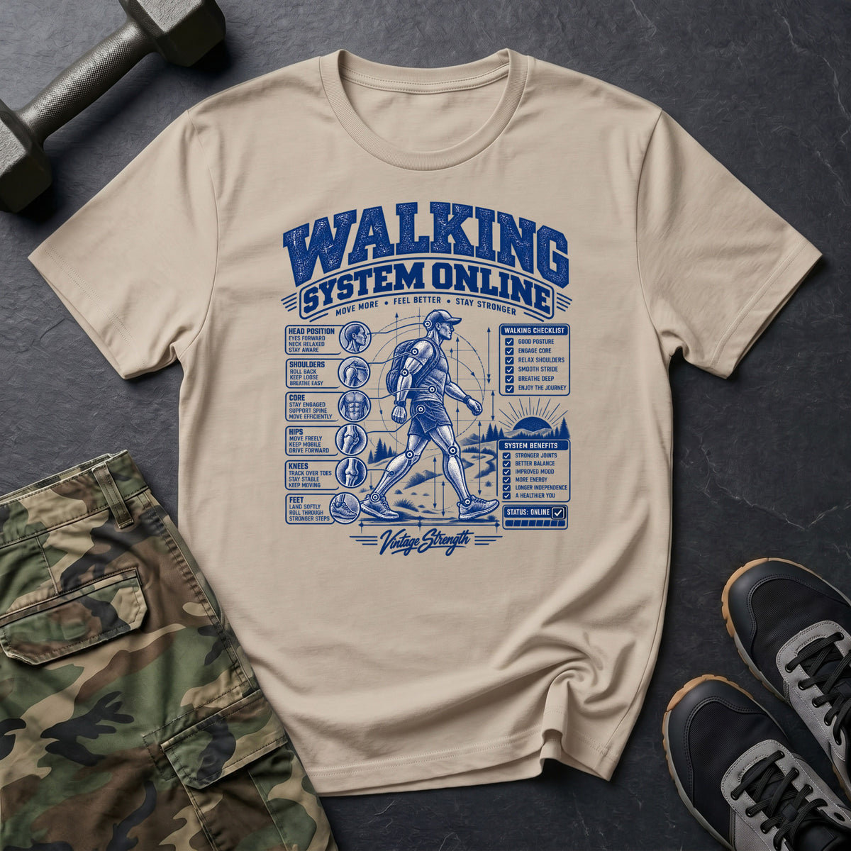 Walking System Online T-Shirt