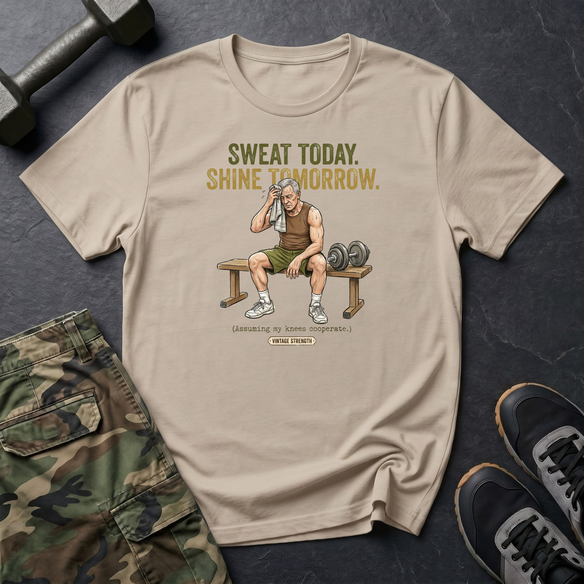 Sweat Today, Shine Bench T-Shirt