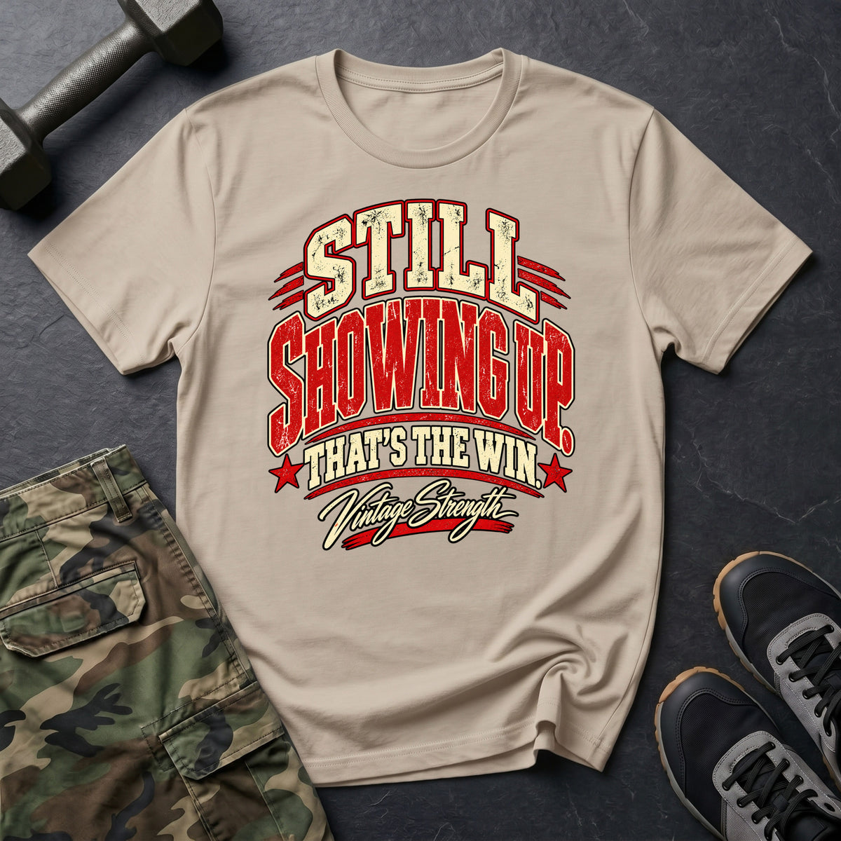Showing Up Win Red T-Shirt