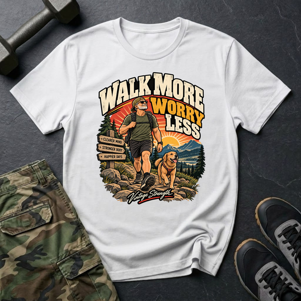 Walk More Worry Less T-Shirt