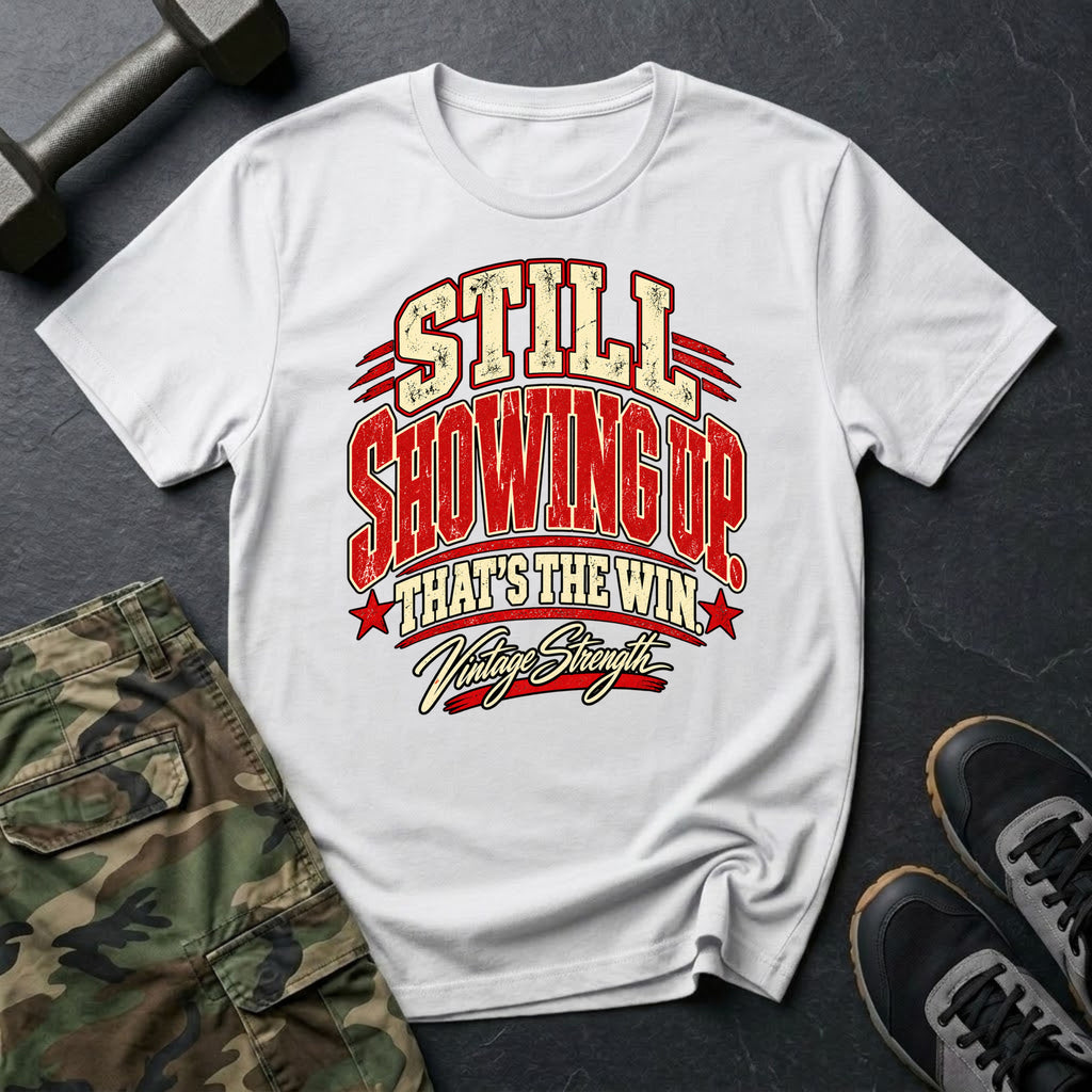 Showing Up Win Red T-Shirt