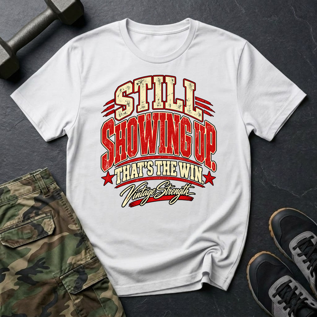 Showing Up Win Red T-Shirt