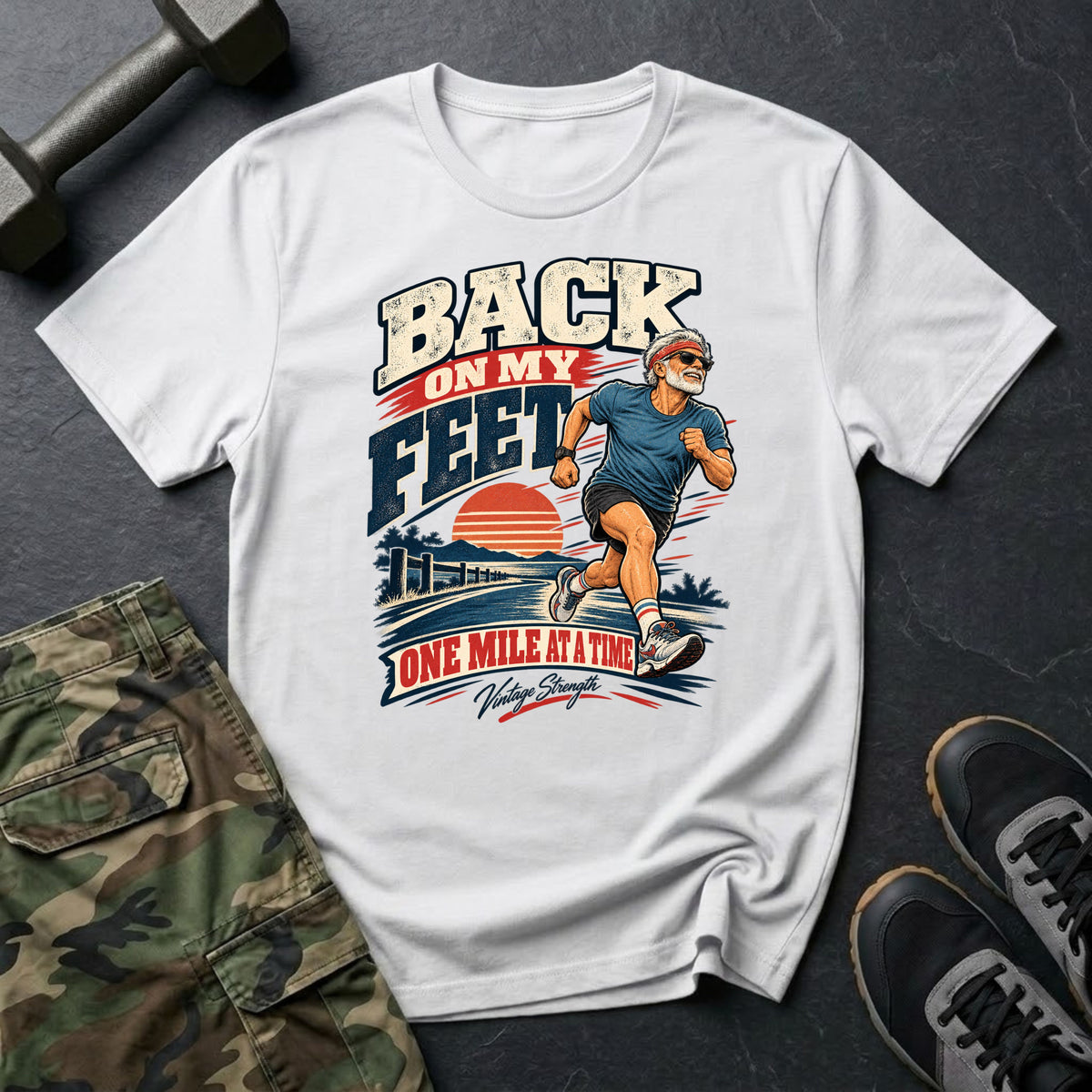 1 Mile At A Time T-Shirt