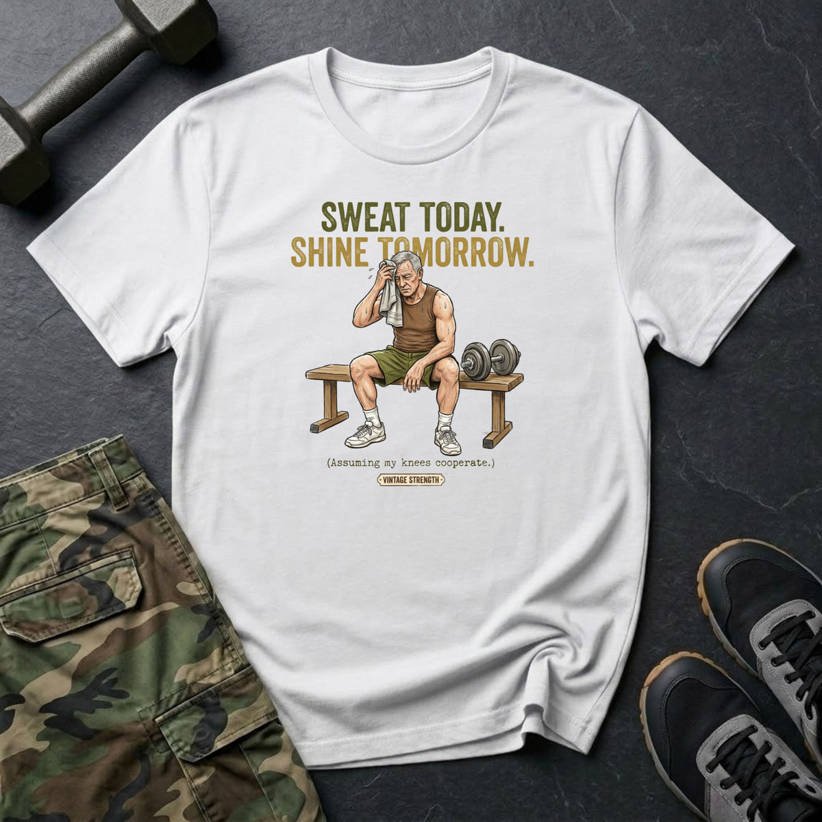 Sweat Today, Shine Bench T-Shirt