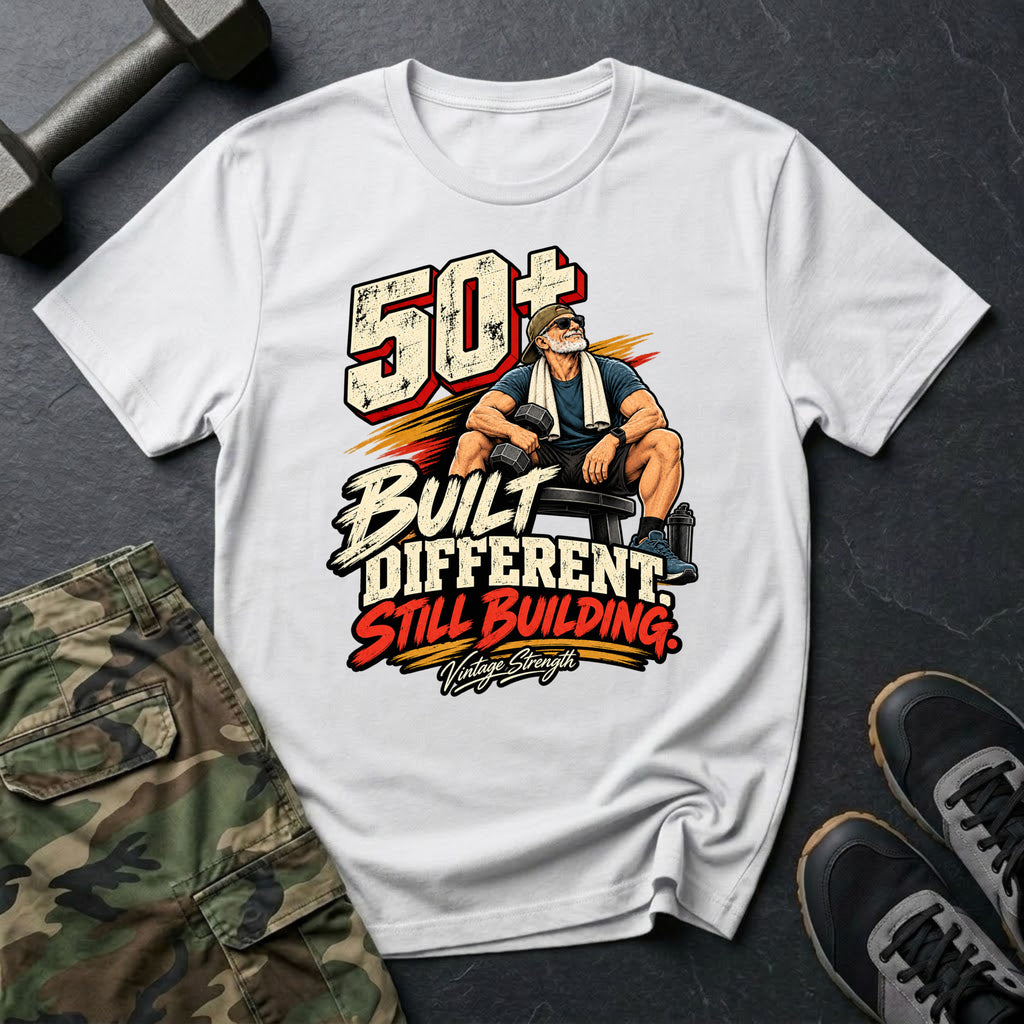 50+ Built Different T-Shirt