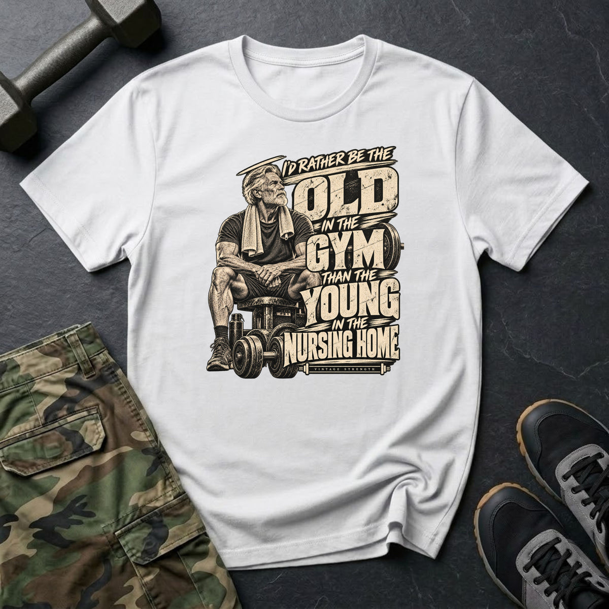 Oldest In The Gym Vintage T-Shirt